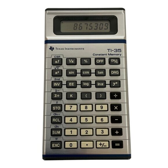 Texas Instruments TI-35 Student Math Kit Slimline Calculator Case Manual & Book - Picture 5 of 6